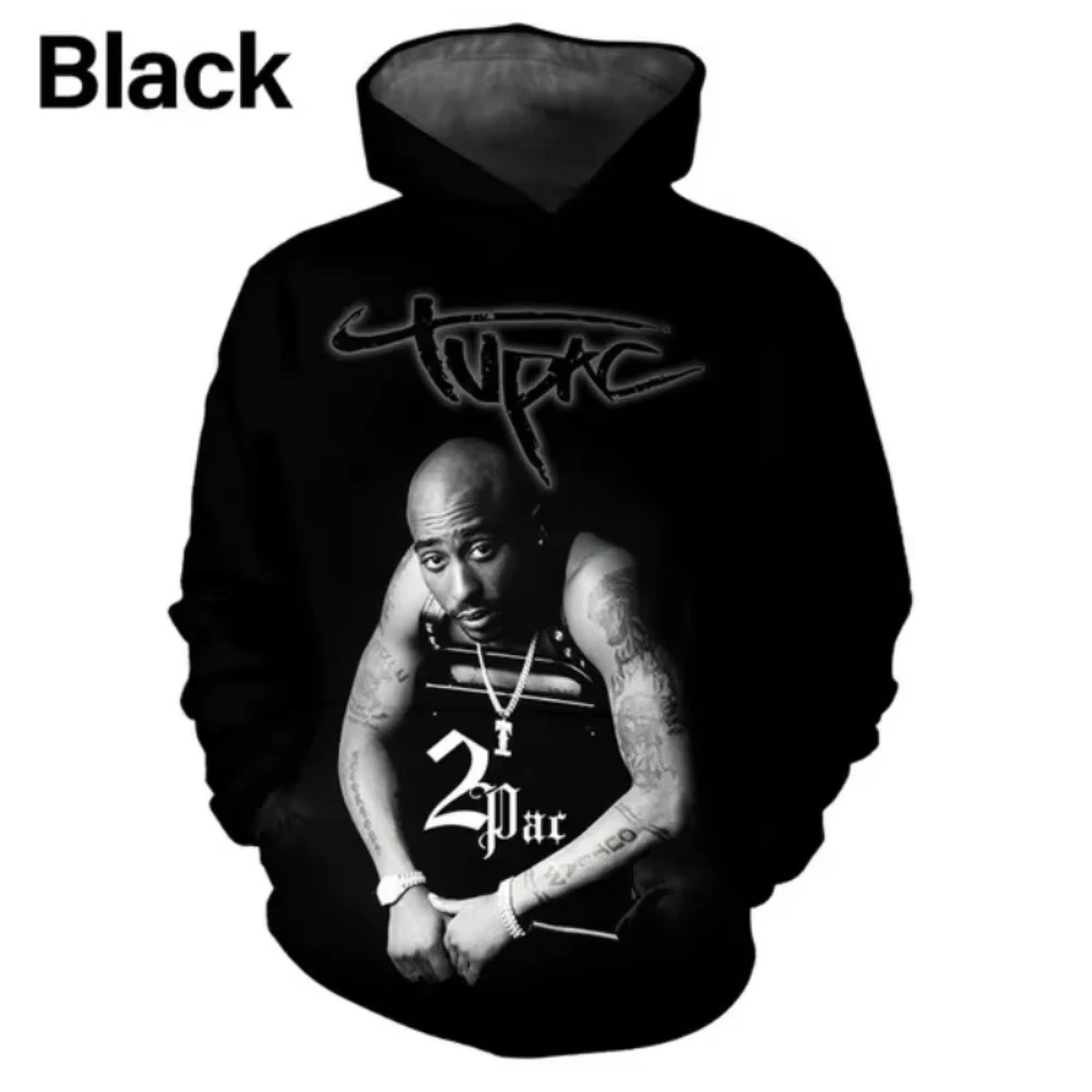 

Hip Hop Singer 2Pac 3D Printed Men's Hoodie Harajuku Long Sleeves Oversized Outdoor Pullover Sweatshirt Unisex Clothing