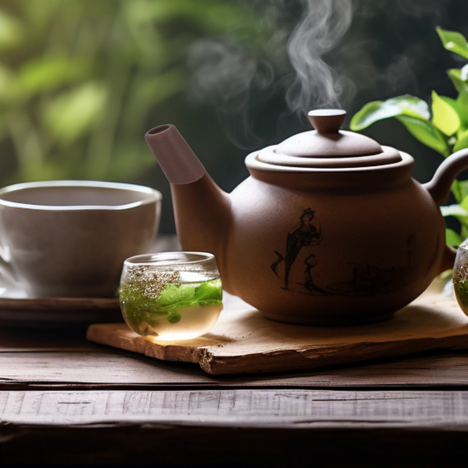 

2Pcs Silicone Teapot Spout Covers Leakproof Dripproof Heat Resistant Protective Sleeves for Tea Pot Pouring Spout