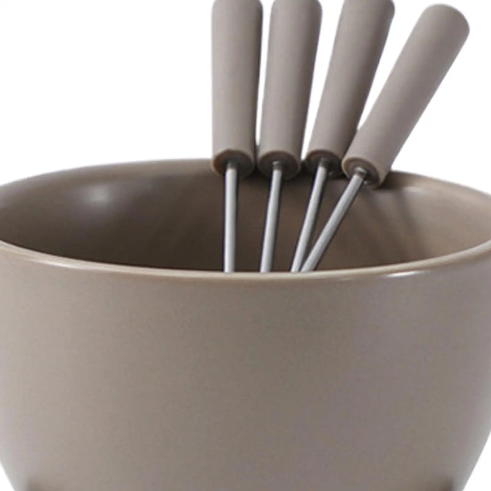 

Chocolate Fondue Cup Mini Ceramic 450ml With Forks Chocolate Melting Mug Fondue Set For Cheese Butter Dessert Cream Home Kitchen