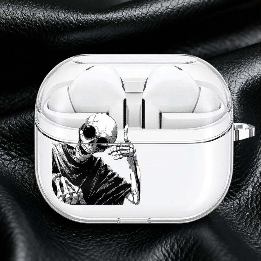 Simple Skeleton Clear Earphone Cases Cover With Hook Case For Samsung Galaxy Buds Live 4 Pro 3 FE 4Pro 2Pro 2 3Pro