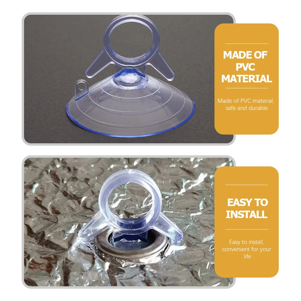 

40Pcs Windshield Sunshade Suction Pad Durable Safe for Smooth Textured Surfaces Windshield Sunshade Suction Cups