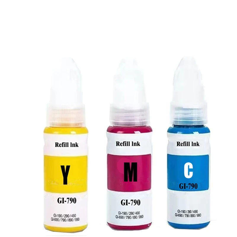 GI790 GI-790 GI-490 GI-890 Refill Ink For Canon Pixma G1000 G1100 G1400 G2000 G2100 G2400 G3000 G3400 G4000 printer Dye Ink