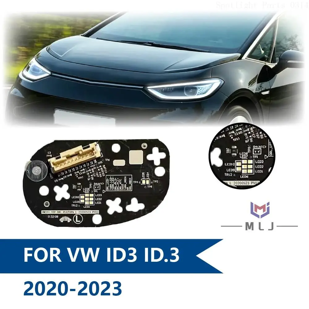 

Для Volkswagen VW ID3 ID.3 2020 2021 2022 2023: Светодиодный чип для фар, чип DRL Angel Eye, чип белого света, чип-плата PCB, автомобильные аксессуары