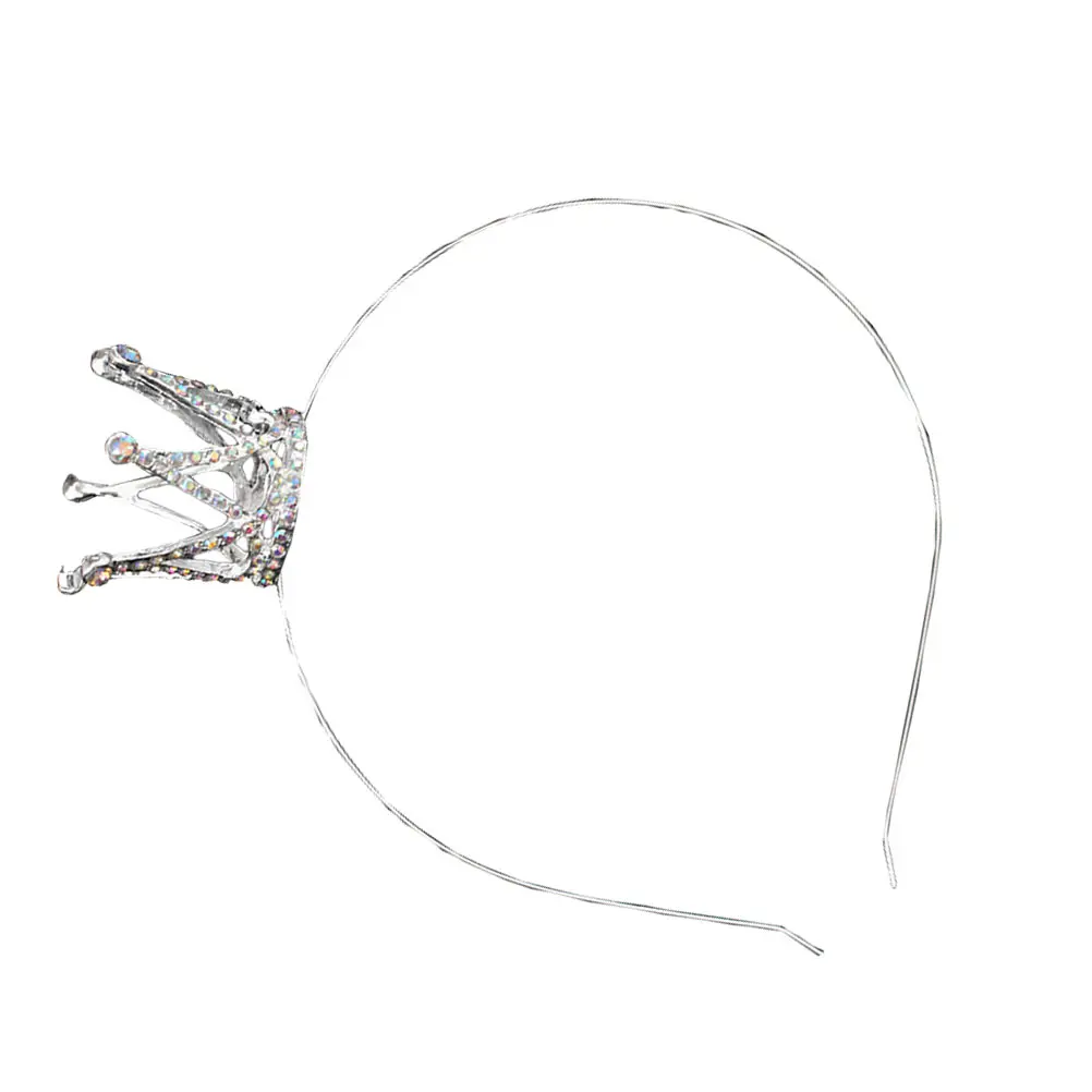 

Princess Crown Hair Accessories Women Girl Rhinestone Headdress Headgear Wedding Alloy Crystal Bride