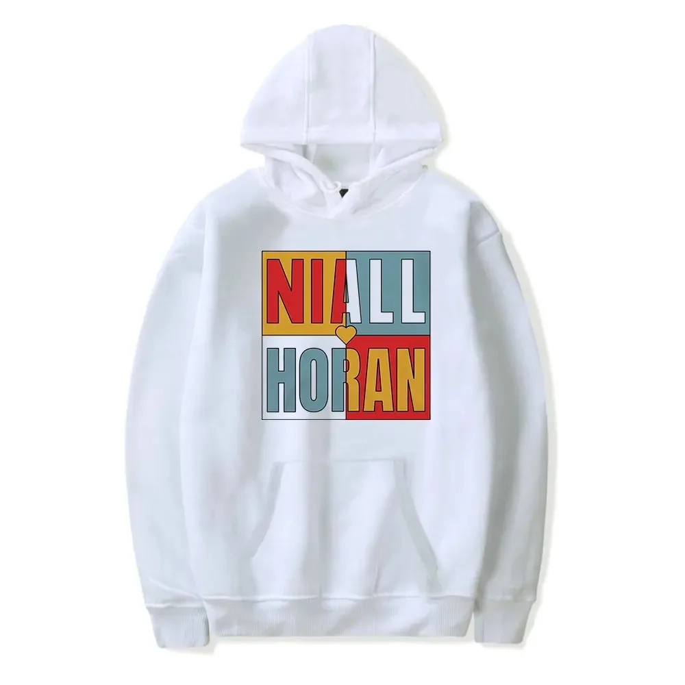 Niall Horan-Moletom unissexo Color Block, manga comprida, moletom com capuz, roupa casual, moda, homens e mulheres