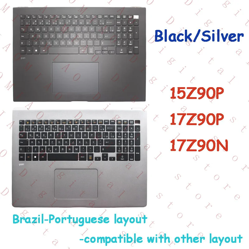 

Подставка для рук с подсветкой клавиатуры и тачпадом для LG Gram 17Z90P 15Z90P 17Z90N, раскладка BR