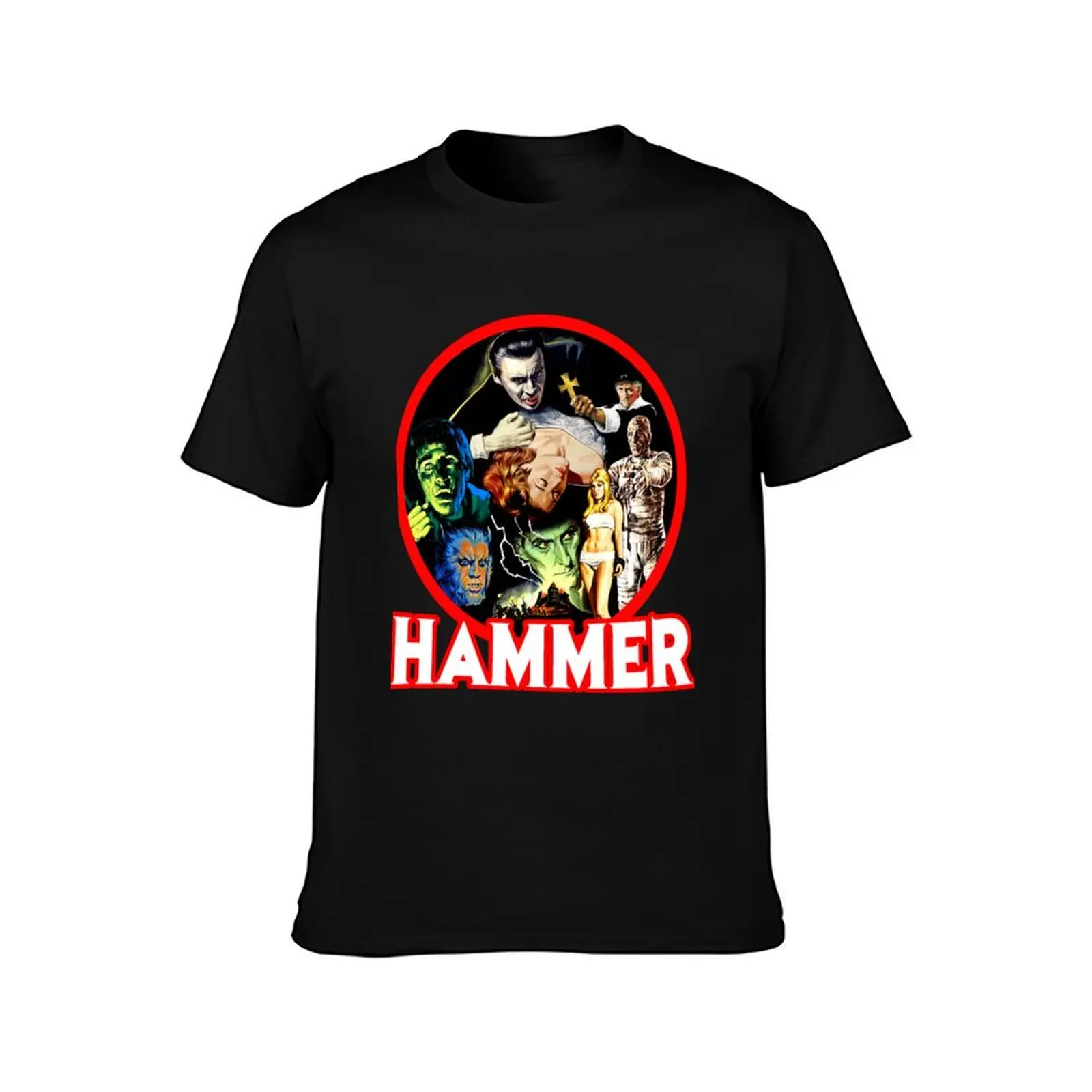 Hammer Classic . T-Shirt Summer Casual Cotton Tee Oversized Streetwear Tops Vintage Graphic Print Loose Fit Short Sleeve
