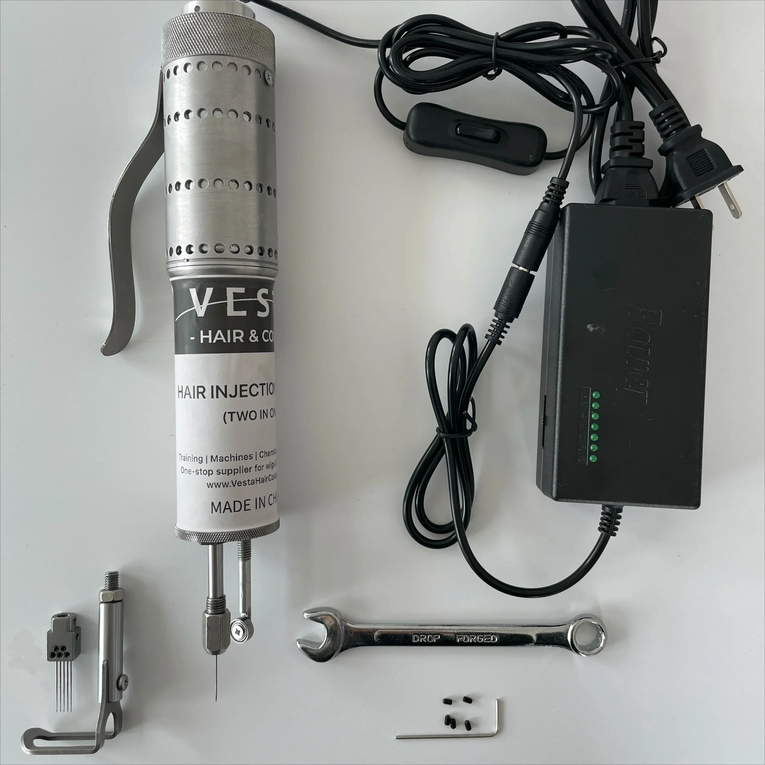 (SPECIAL DISCOUNTS)Popular Multifunctional 2 in 1 Hair Injection Machine for Ventilation Lace Wigs Pu Lace Closure Training Head