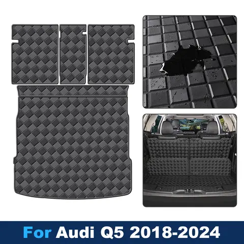 Car Floor Trunk Mat for 2018-2024 Audi Q5 quality Auto Accessories All Weather Waterproof Rear Cargo Liner