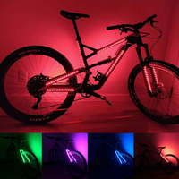 70 LED Strip Lights Bike Scooter Cycling Safety Decorative Bicycle Taillight Warning Flashlight Road Bike Rear Lamp Accessories