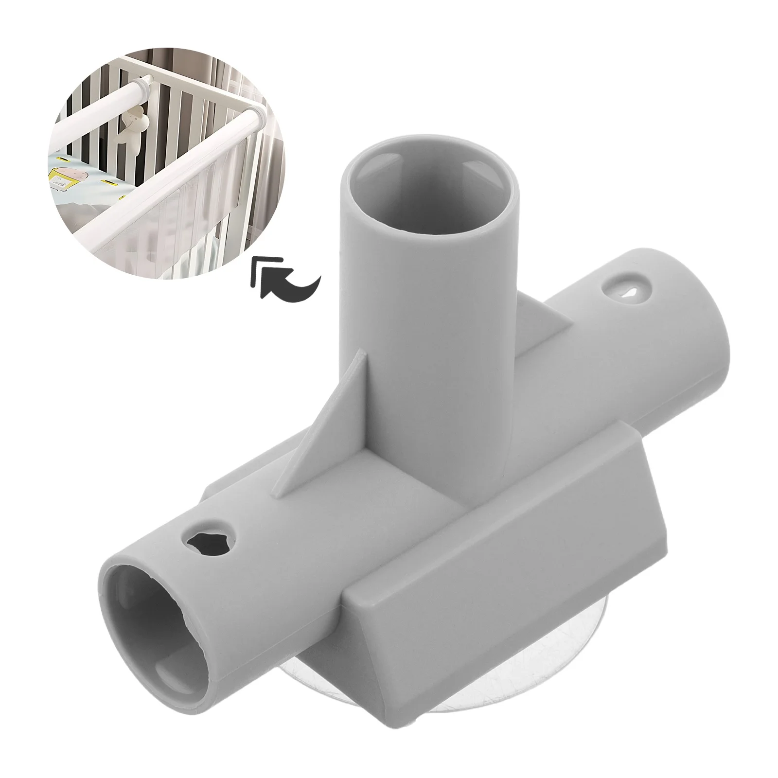 1 pz connettore per tubo a 3 vie con giunto a forma di T per la sostituzione dei parchi base di aspirazione forte connettore in plastica durevole recinzioni cortile