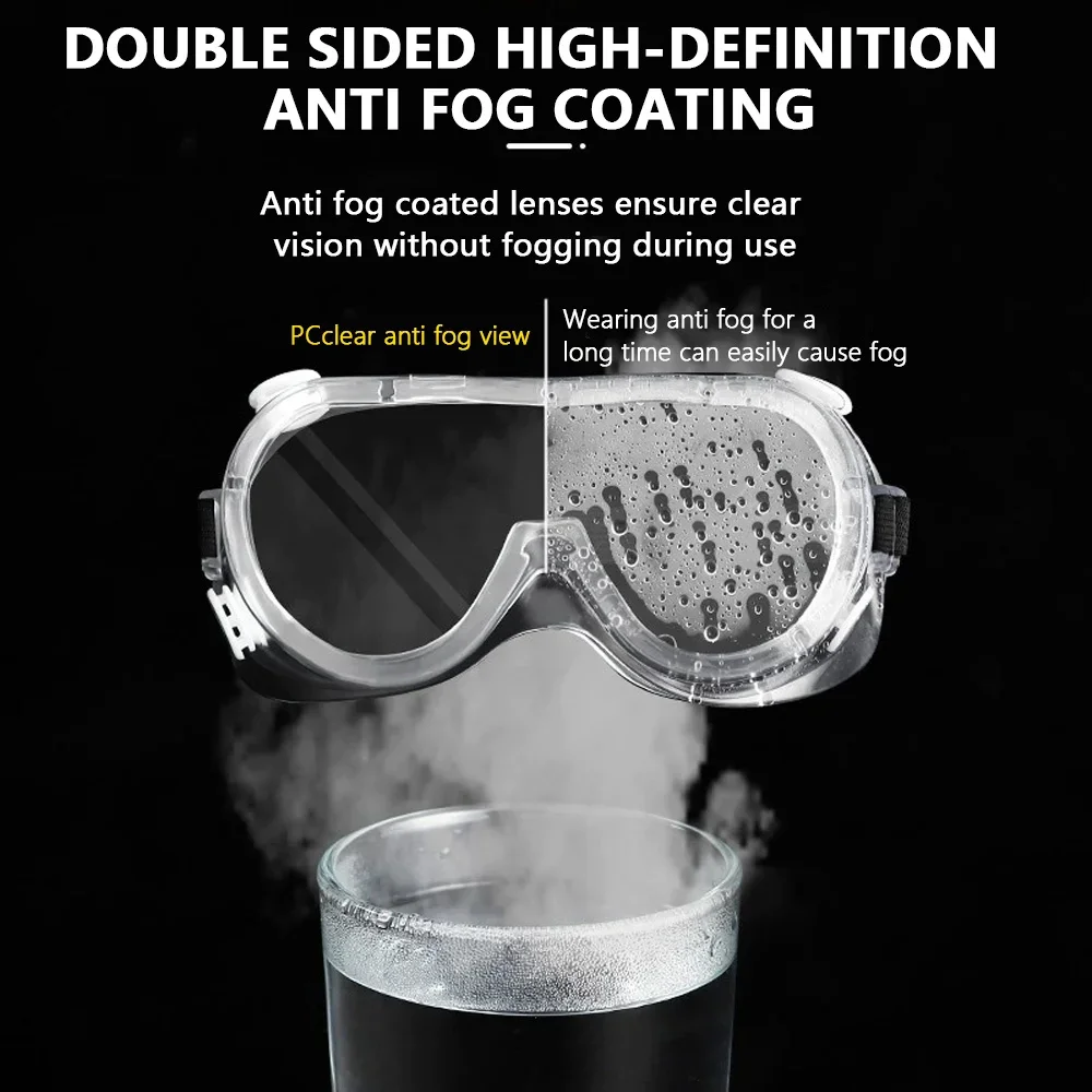 Clear Safety Goggles Glasses Men Women Eye Protect Off-road Cycling Safety Anti Dust Glasses Protection Moto Dust-proof Eyeglass