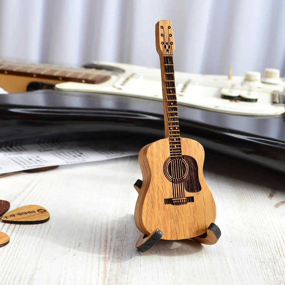 

Деревянная коробка для медиатора для акустической гитары, держатель для медиатора с подставкой и медиаторами, чехол для медиатора, стойка для медиатора, аксессуары для гитары