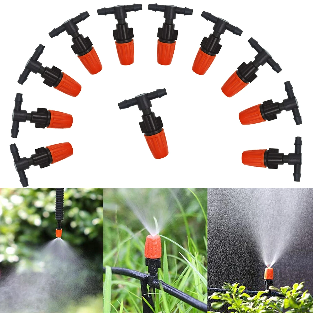 Nebel düsen Bewässerungs set 5m-20m Garten automatische Sprühnebel anlage Bewässerungs system mit pe Schlauch und Stecker – Detail 2