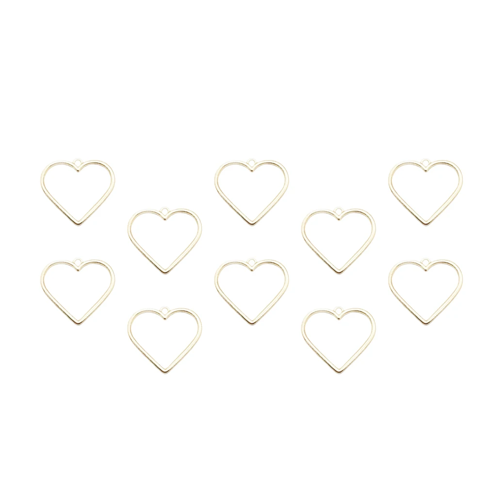 

10 Pcs Heart Pendant Decor Jewelry Accessories Loving Necklace Beautiful