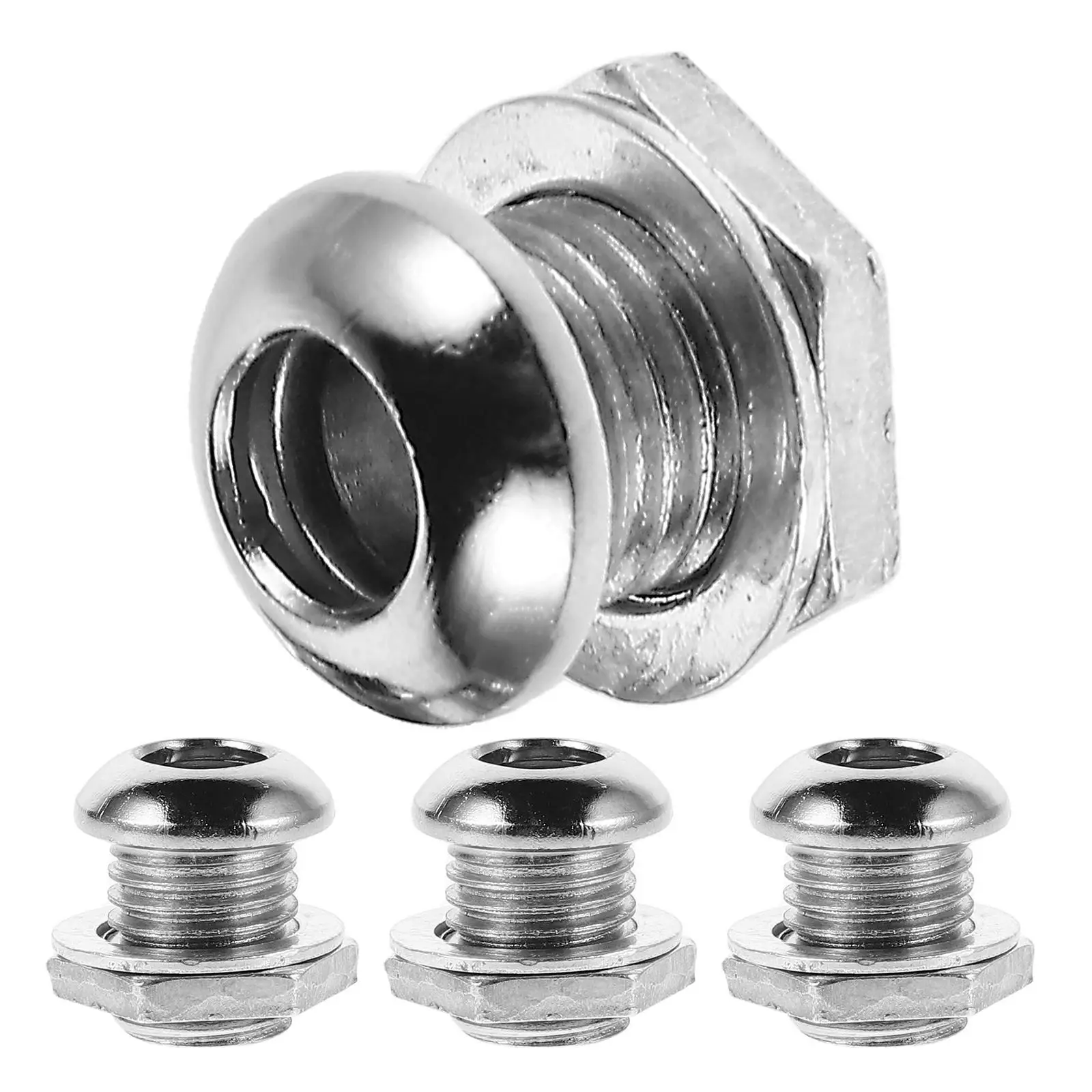 

4 Pcs Vent Hole Drum Screws Steel Easy Install Stable Enhanced Sound Quality Snare Drum Ventilation Kit