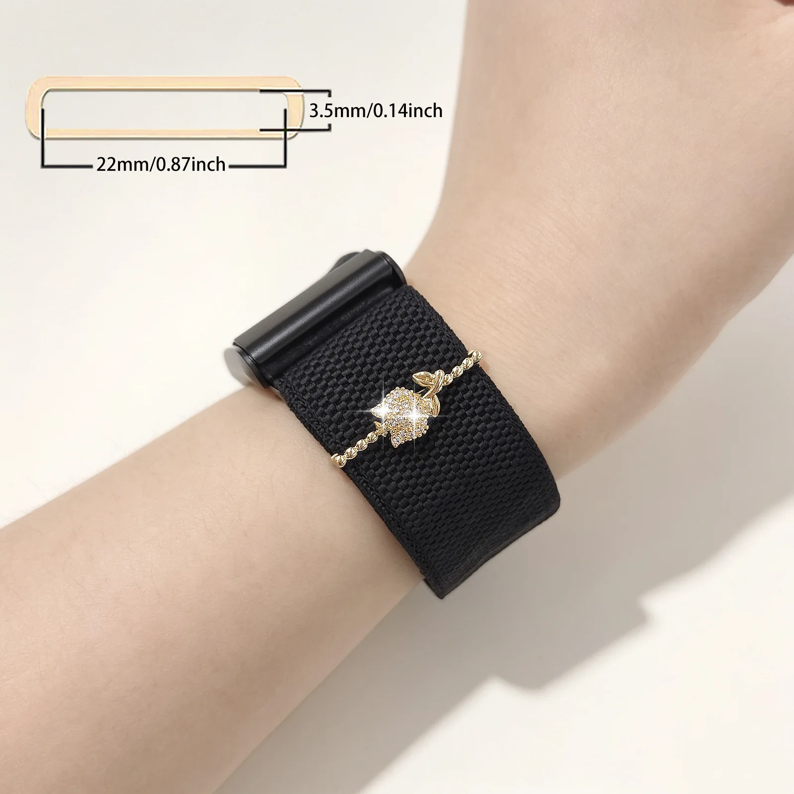 DIY Watch Strap Decorative Clasp Accessories For Whoop 5.0/5.0 MG/4.0 Copper zircon Small Accessories Jewelry Items view 6