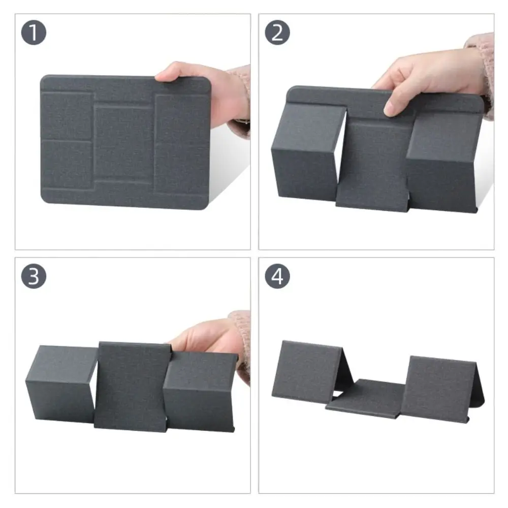 New PU Foldable Tablet PU Stand Adjustable Foldable Laptop Holder Mount Accessories Computer Tablets Bracket