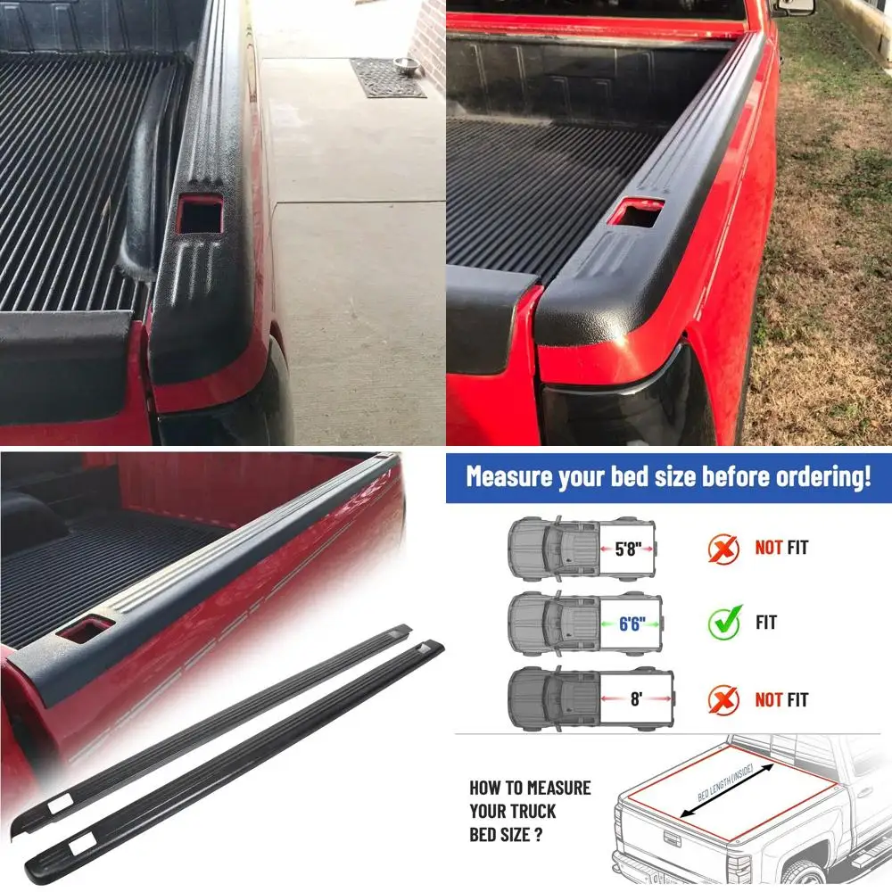 

Крышки рельсов кровати грузовика с отверстиями, совместимые с Chevrolet Silverado и GMC Sierra 1500 2500 3500 1999-2006 гг. (только классический) с колышком Hol