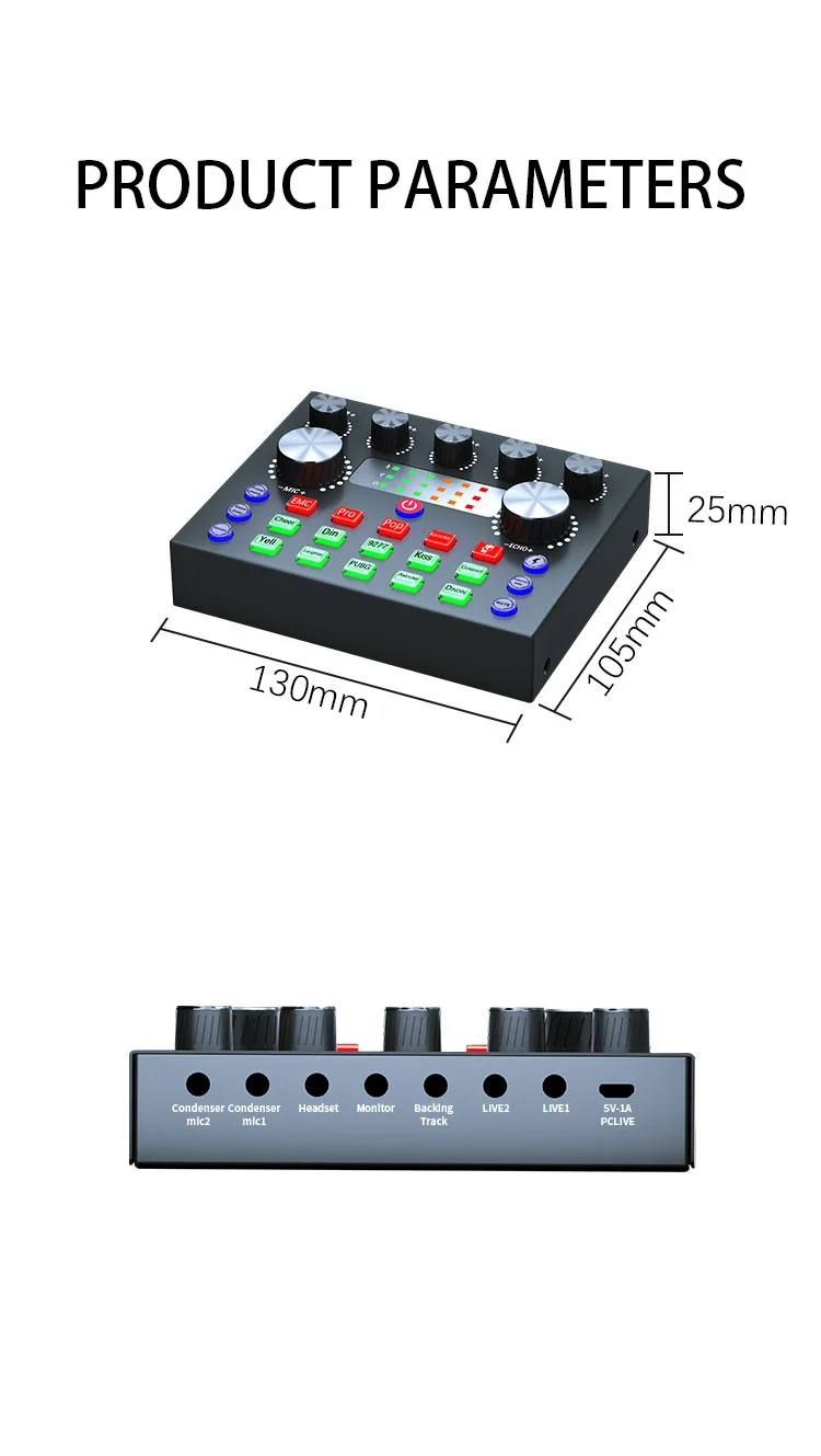 Ten items TLF Xtuga  V8S-X Hot Selling BT Live Streaming Equipment Podcast  Kit Live o Sound Cards & Mixers