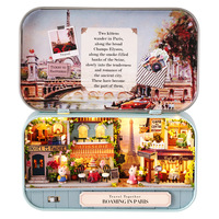 DIY Box Theater Kit 3D Wooden Dollhouse Mini Doll House Kit 3D Puzzle Assembly Making Room Toys Home Decorations For Adults Gift