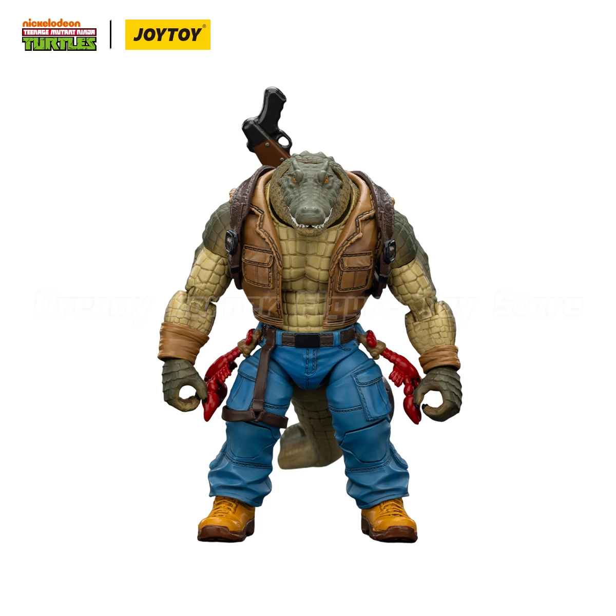 【มีสินค้าในสต็อก】JOYTOY TMNT-Leatherhead ฟิกเกอร์แอคชั่น ขนาด 1/18 ของสะสม