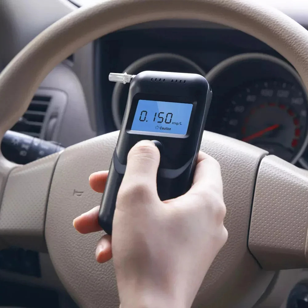 NewYoupin Lydsto جهاز اختبار شرب الكحوليات الرقمية المهنية كاشف الكحول الكحول الشرطة Alcotester شاشة الكريستال السائل دروبشيب