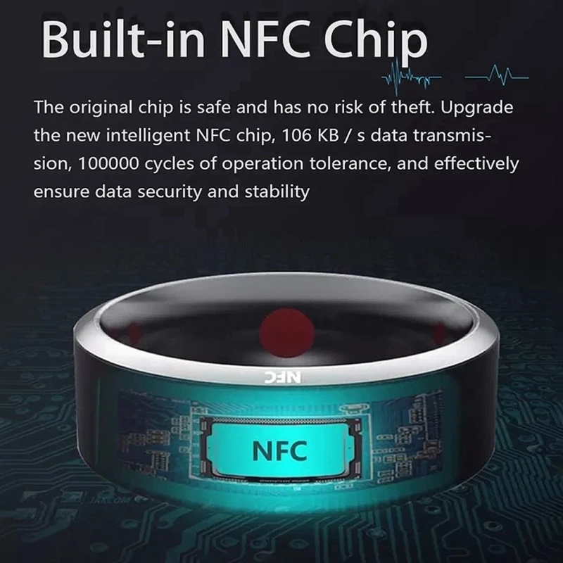 Smart Key Ring NFC Waterproof Ceramic Ring Replace Car Key Card Key Fob Made With Original Card Chips For Tesla Model 3 Model Y