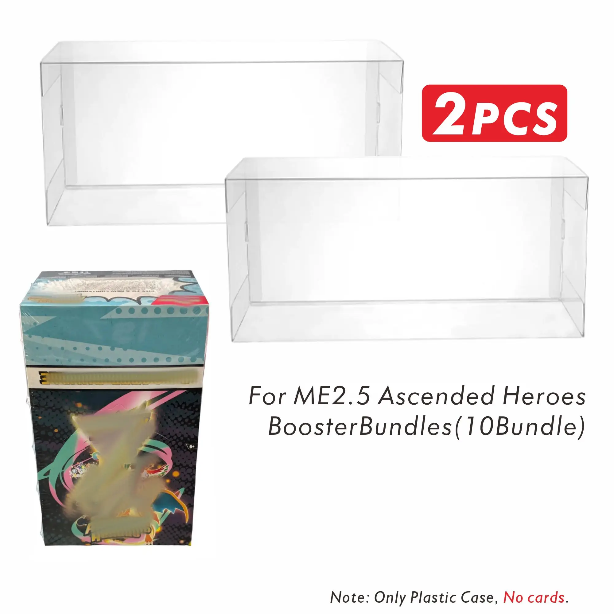 2PCS Plastic Protector Case For ME2.5 Ascended Heroes BoosterBundles(10Bundle)