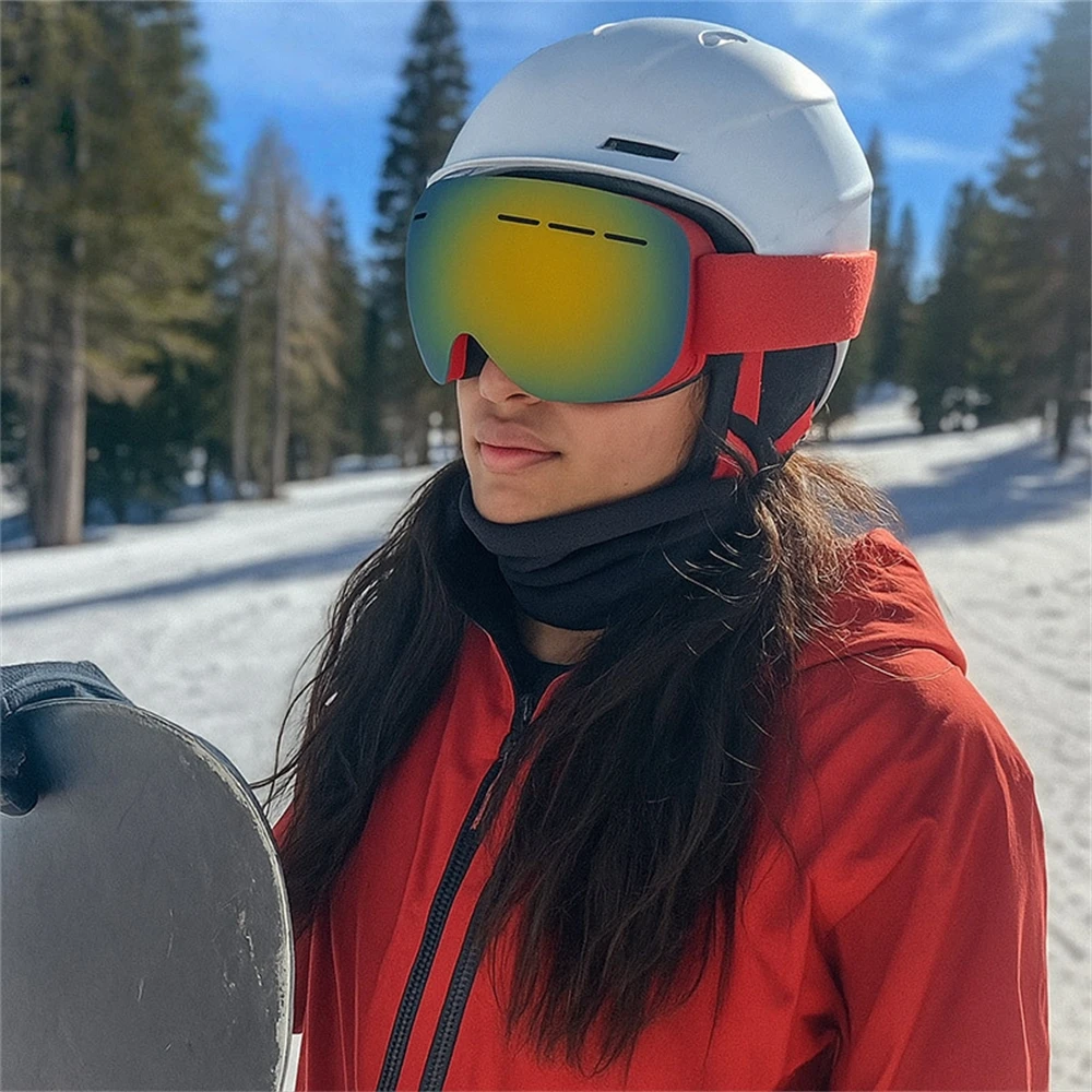 スキーゴーグル二重層フレーム UV400 防曇抗 UV スキ - Snow Goggle Uv のレビューと価格