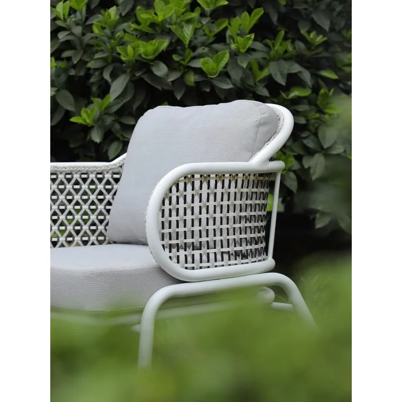 Three piece outdoor table and chair set,outdoor sofa and chair garden, leisure small table and chair weaving, rattan chair