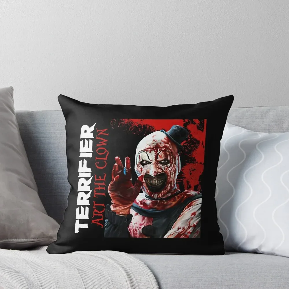 

Art The Clown Halloween Horror Throw Pillow anime girl Decorative Cover For Living Room Plaid Sofa pillow