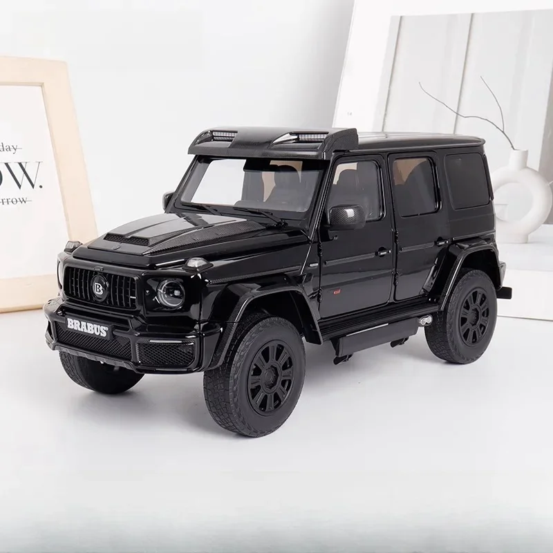 1:18 Babos 800 G-Class Mercedes-Benz G63 4X4 off-road black alloy compression shaft miniature simulation model, adult decoration