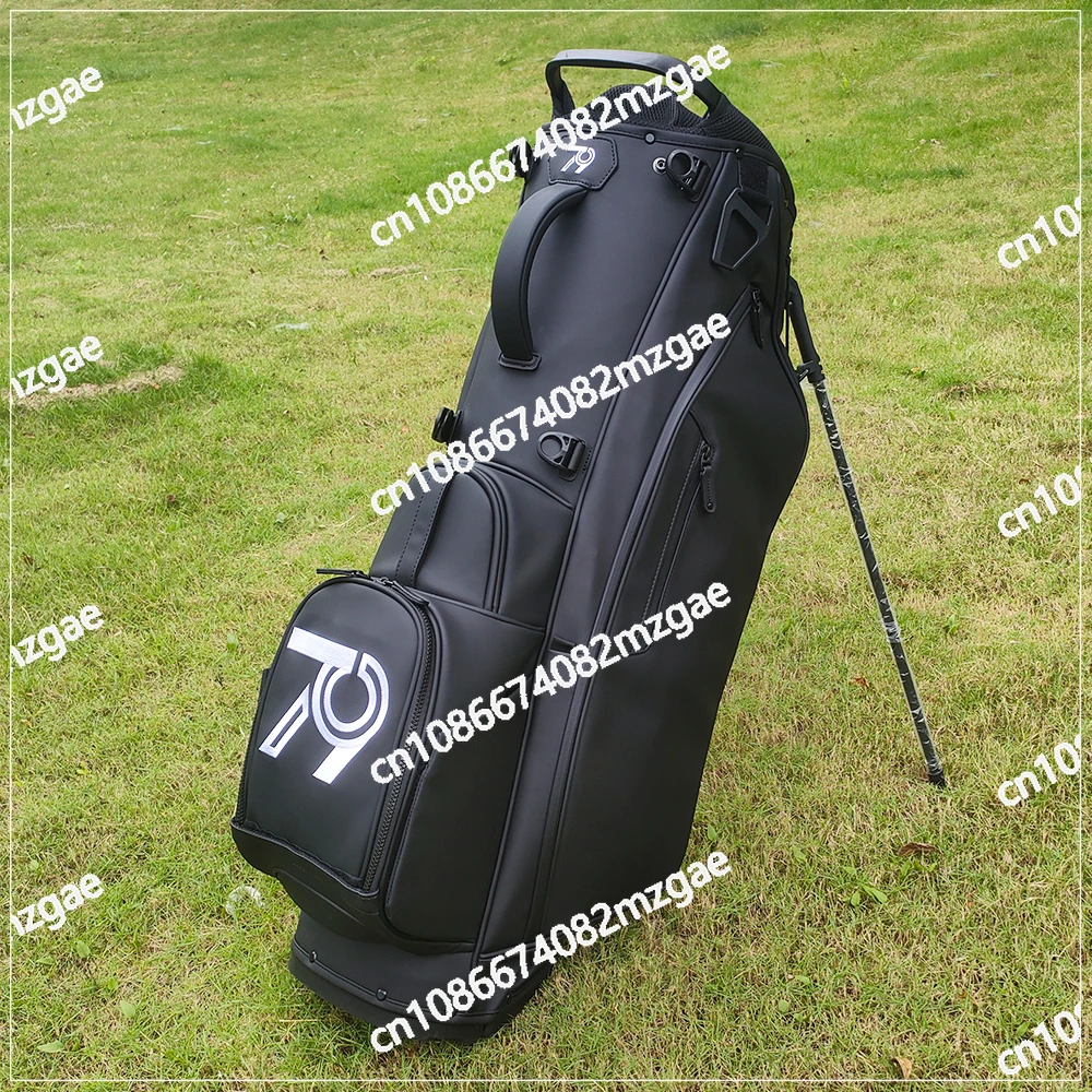 GOLF Bags PU Leather Pouch 5 Ways Golf Stand Bag with Full 14 Dividers