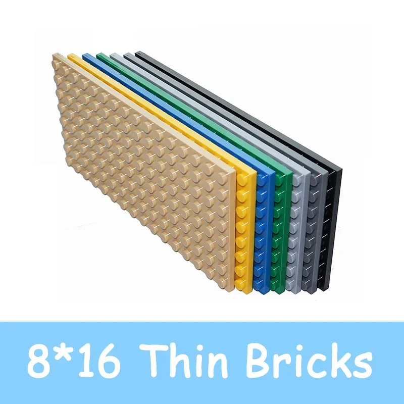 Bricks Size 8x16 Dots DIY Educational Building Blocks 92438 Thin Figures MOC Creative Assemblable Construction Toys for Children