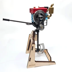 MUSA Diesel Engine Engine Model CNC All Metal Movable Can Be Installed with Steering Gear Ship Model Propeller Experimental Toy