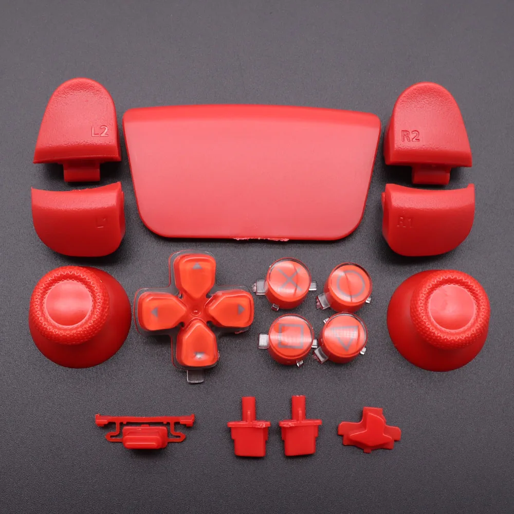 Replacement Buttons Set D-Pad L1 R1 L2 R2 Trigger Button Key Accent Ring For PS5 V2 2.0 BDM-020 Controller