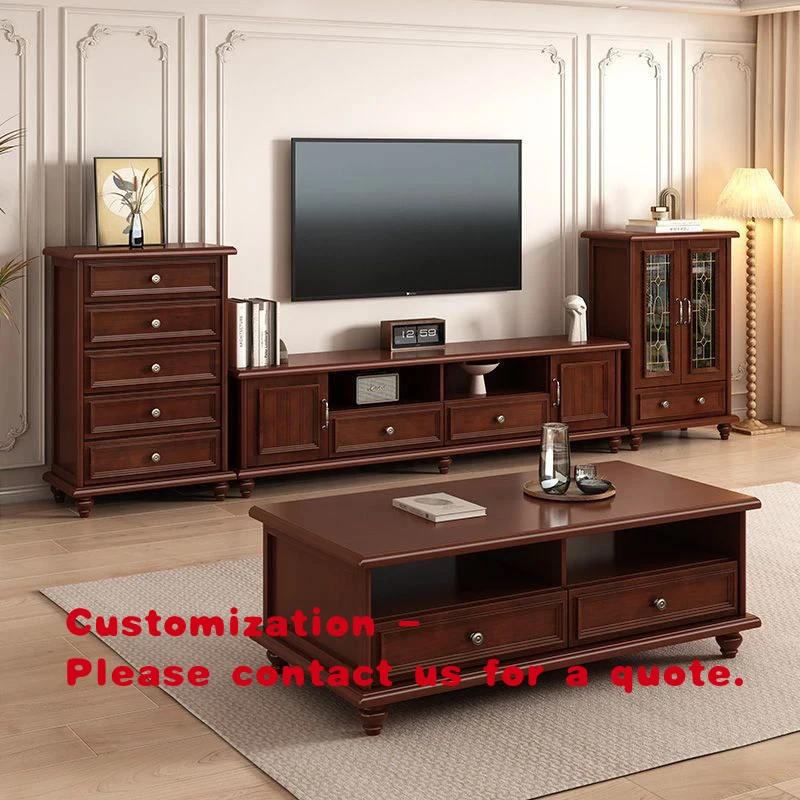 

custom.Furniture Customized Quality Wood TV Stand Space-Saving Wood Panel House Storage Cabinet Set Floor Mount