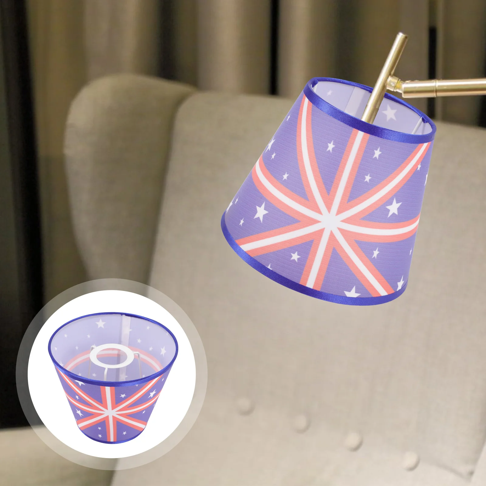 

Fabric Lampshade Comfortable Texture Ceiling Lamp Cover for Chandelier Desk Floor Lamp Light Cover Replacement Lampshade