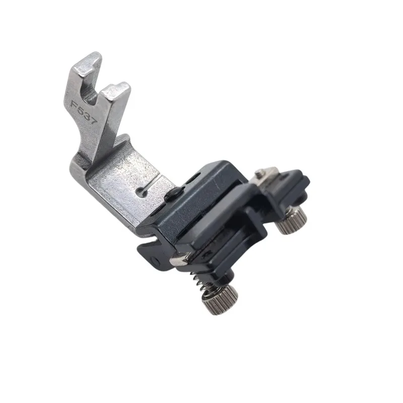 New Model Flatbed Sewing Machine F537 Adjustable Elastic Band Presser Foot for Lace and Ribbon, All-Steel Elastic Band Presser Foot