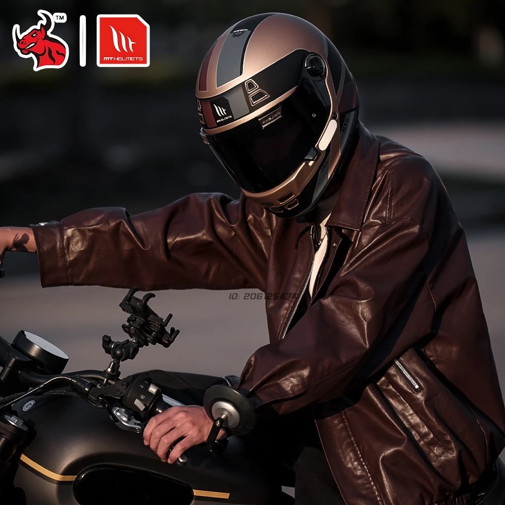 

Motorcycle Helmet Retro High-Performance ABS Shell Clear Shield Ventilation ECE DOT Approved Removable Lining for Racing