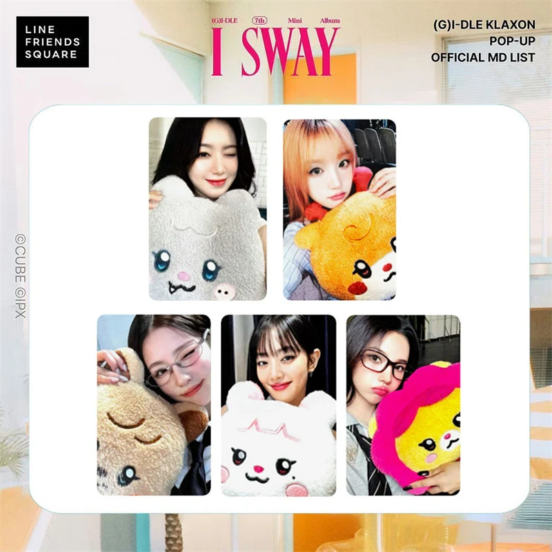 5pcs/set KPOP (G)I-DLE Album I SWAY LOMO Card Fan Collectible Card Gift YUQI Doll Figurine Same Postcard Gidle Photo Card