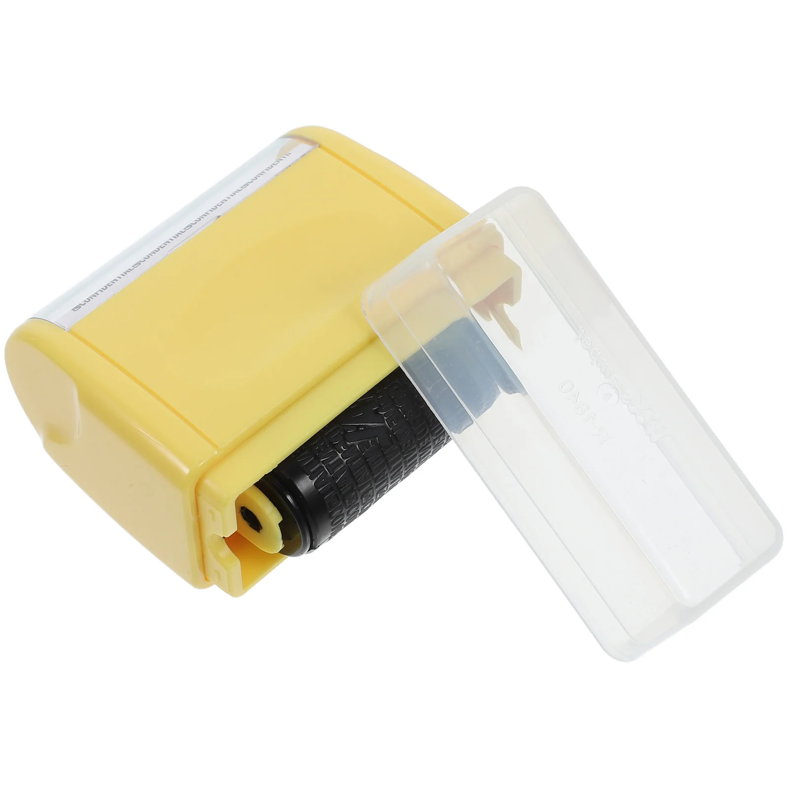 Apply Confidentiality Seal Information Blocker Stamp Wide Rolling Security Roller Identity Theft Yellow Protection Stamps