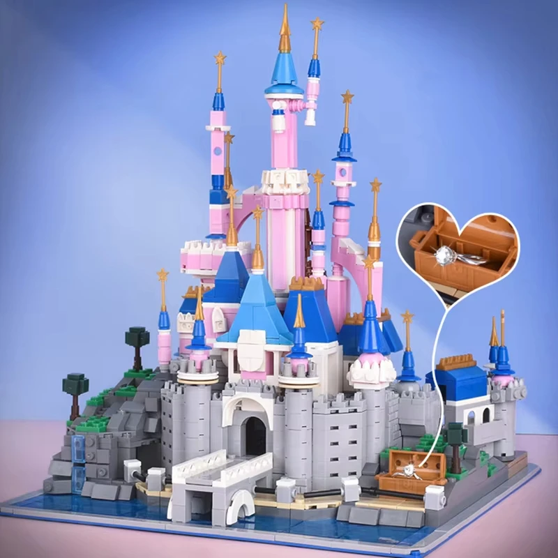 Blocs de construction créatifs pour filles, conte de fées, château de rêve, Architecture, modèle MOC, jouets pour amis, cadeaux d'anniversaire pour enfants, 1816 pièces