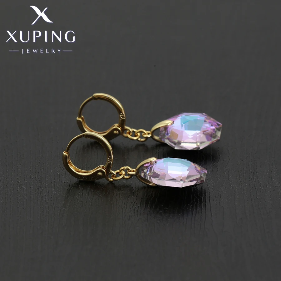 Xuping Vocation Gift Elegant Jewelry Round Crystal Jewelry Set with Necklace and Earring for Women Party Gift A00916102