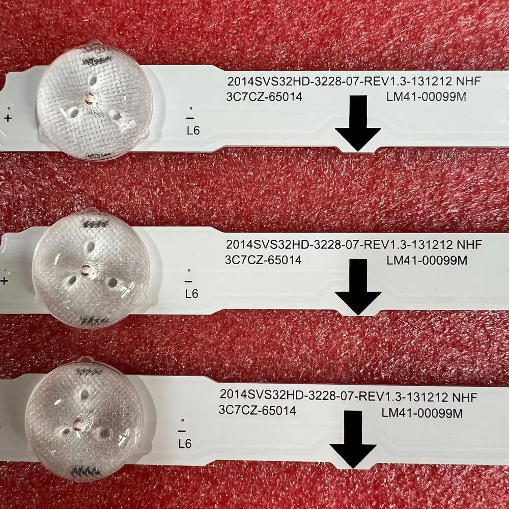 3 Stks/set 7led Led Strip Tv Voor Ua32h4500 Ue32h4500 Ue32h4510ak Ue32h4670 LM41-00431A 00041l 00099M CY-HH032AGLV5H Hh032aglv 2H