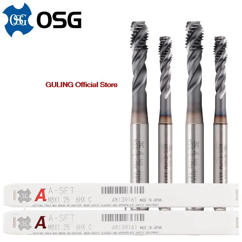 

Japan Original OSG A Series DIN Standard Spiral Fluted Tap Pointed A-SFT A-POT M2 M3 M4 M5 M6 M8 M10 M12 Machine Thread Taps