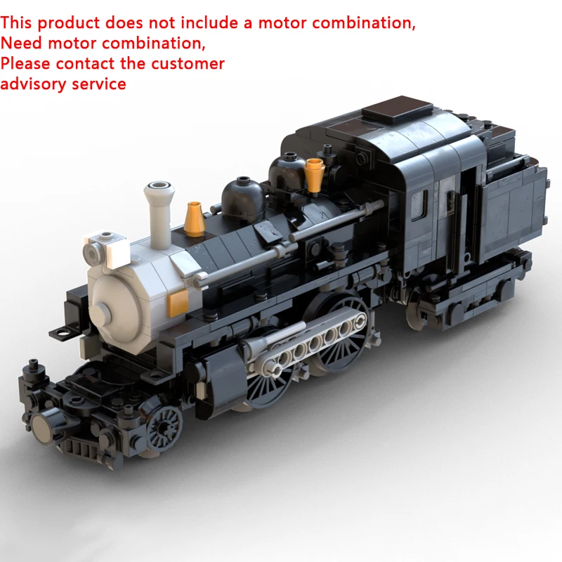 City Car Model MOC Building Bricks 2-4-4T Suburban Tank Engine Modular Technology Gifts Holiday Assemble Toys Suit Display