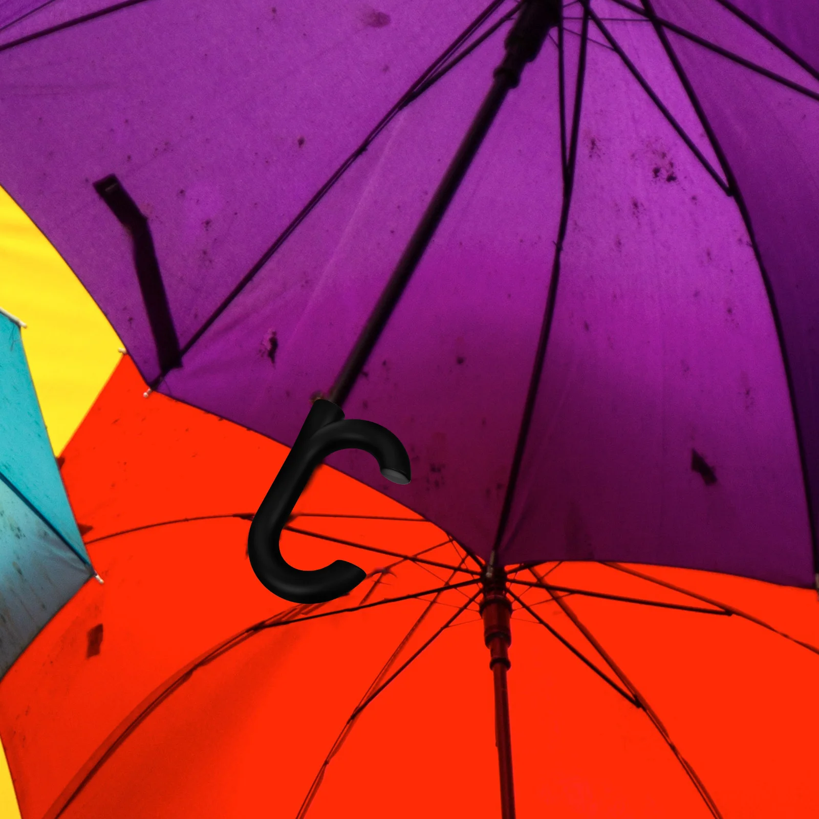 

Long Umbrella Handle Replacement Robust Plastic Grip with Anti-Slip Texture Fits Most Umbrellas Sturdy Secure Hold for Daily