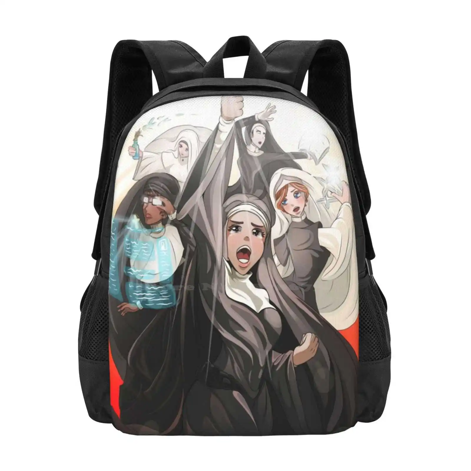 Super-Nuns Hot Sale Schoolbag Backpack Fashion Bags Supernuns Power